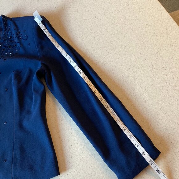 R & M Richards Beaded Dress and Jacket Women Size 6P - Picture 12 of 14